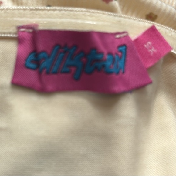 Edikted Lynn Strapless Romantic Floral Rib Knit Cream Maxi Dress, XS - Picture 9 of 15